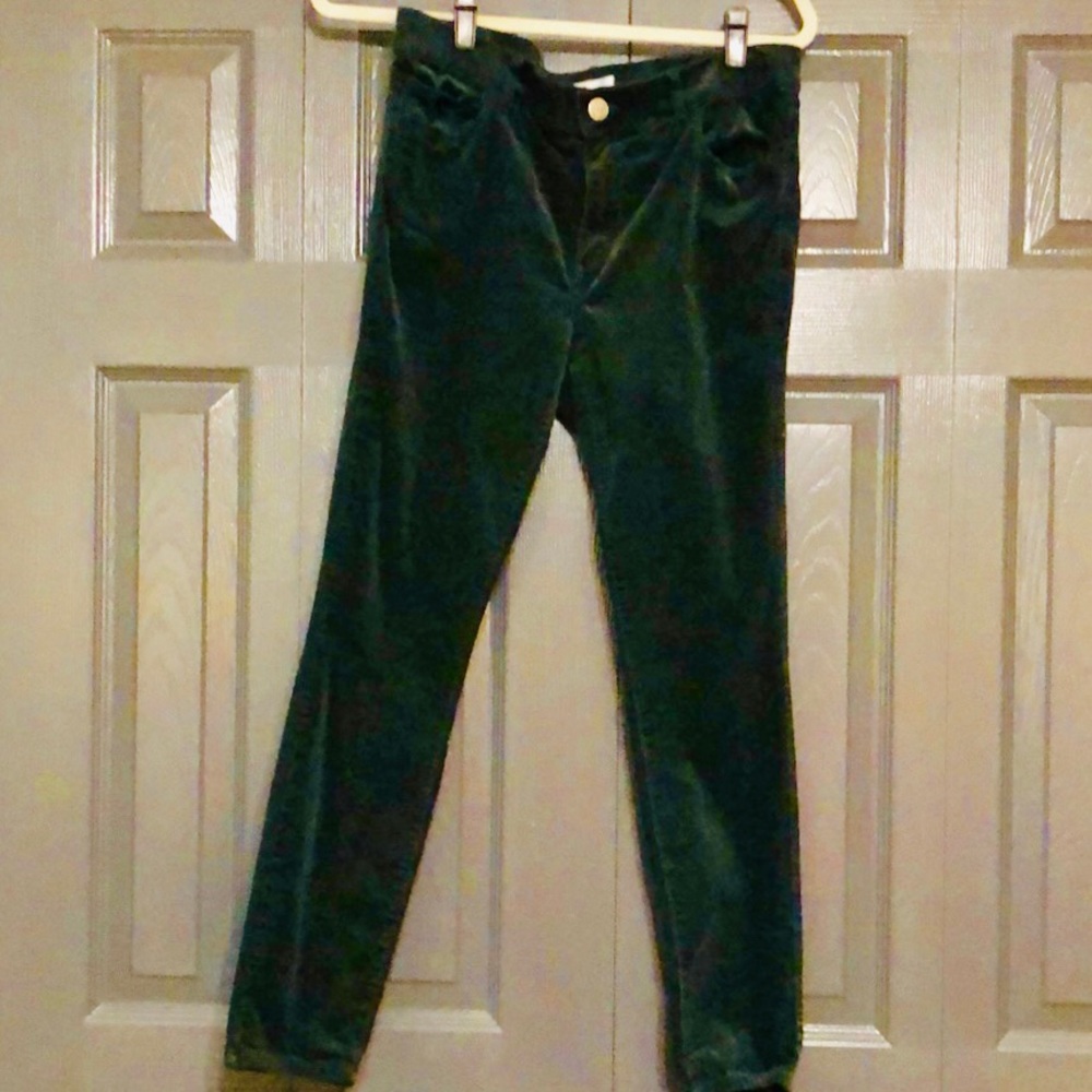 Loft size 8 dark green corduroy pants